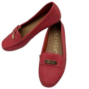 Calvin Klein Leta Leather Loafers Size 8
